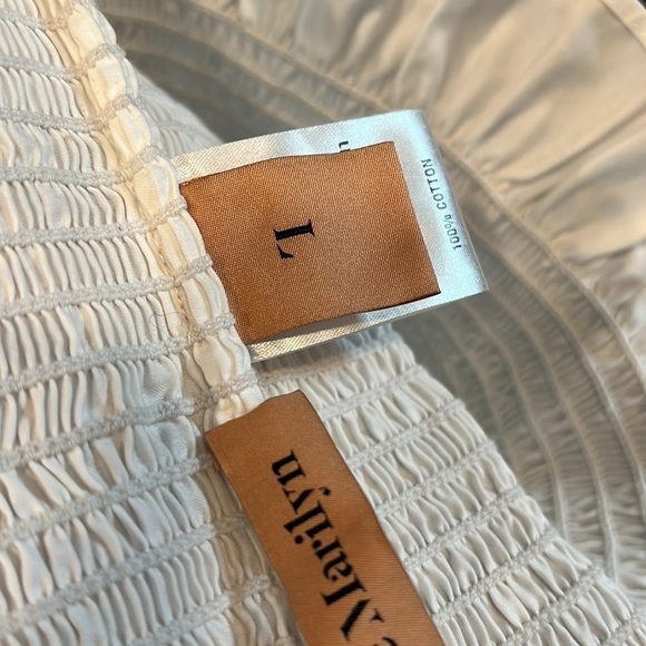 Maggie Marilyn White Cotton Ruffled Tube Top - Picture 7 of 7